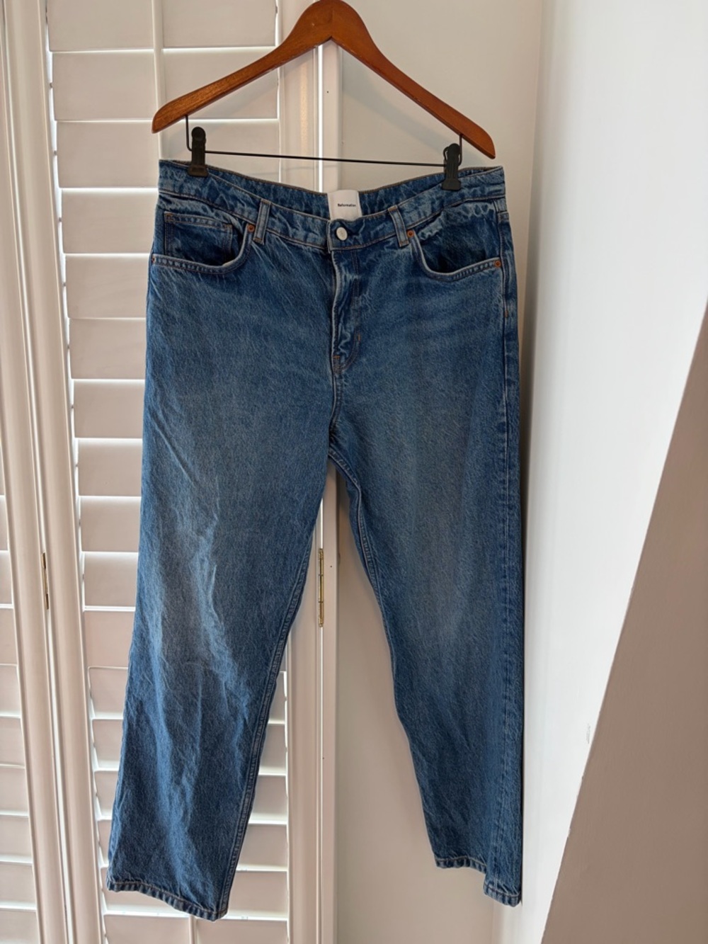 Reformation Greer Mid Rise Straight Jean